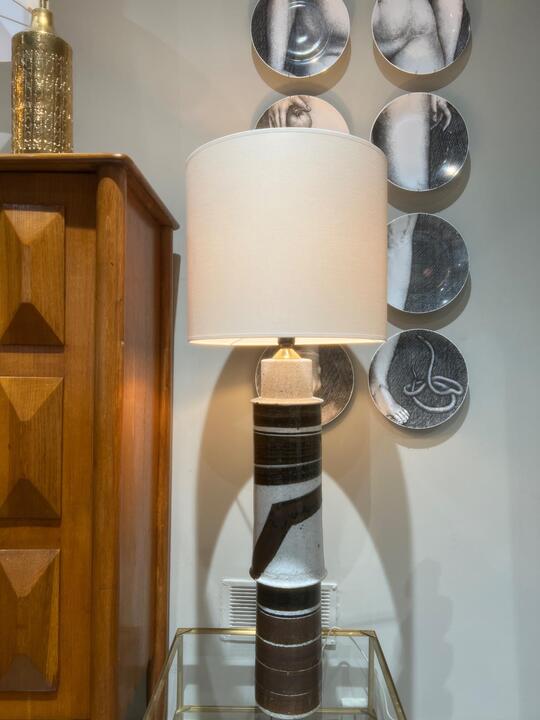Inger Persson ceramic lamp sweden circa 1960