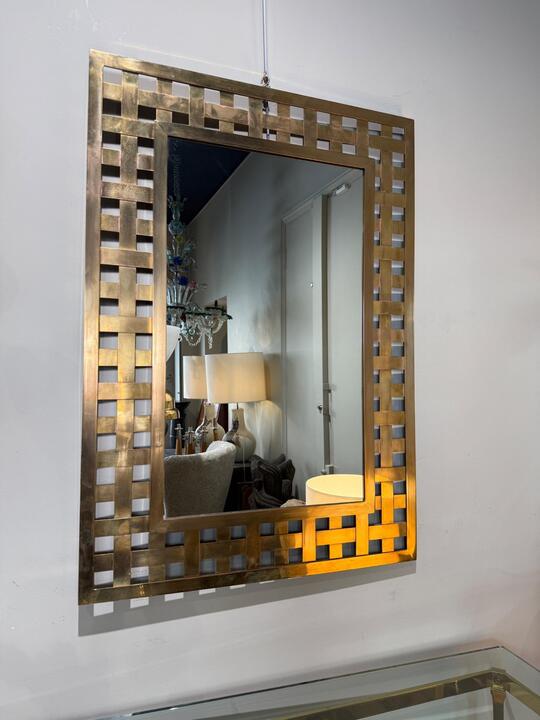 Miroir en laiton circa 1970